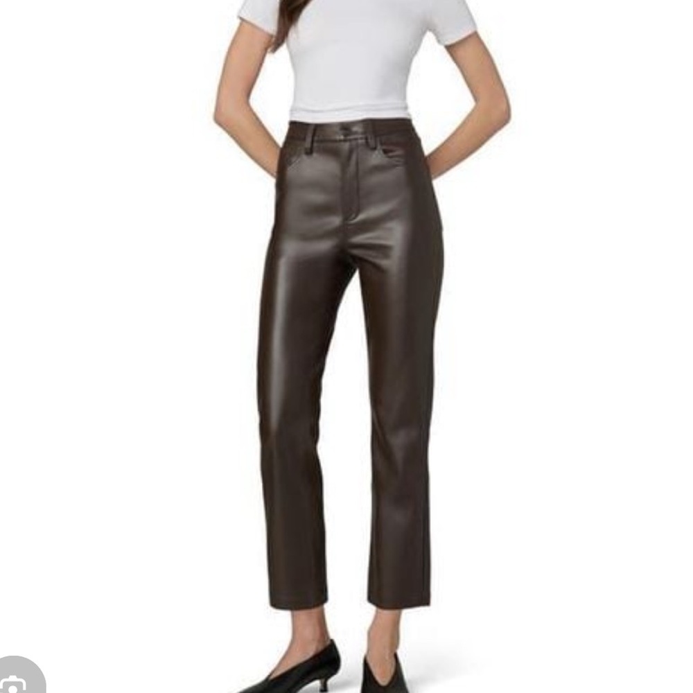 Joe's Jeans Dark Chocolate Faux Leather Pants